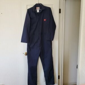DICKIES Navy Blue Cotton Coveralls Men's Tall Size Large 42/44 NEW